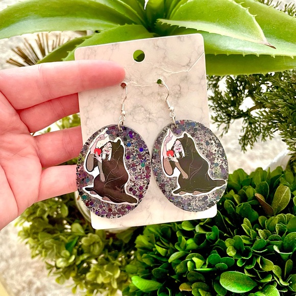 Evil Queen Acrylic Earrings - Picture 3 of 5